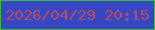 文字の大きさ：1、枠の色：3bbc39、背景の色：3747c3、文字の色：b44b67 無料ブログパーツのブログ時計