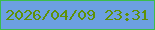 文字の大きさ：5、枠の色：3bbd4c、背景の色：6ca0e2、文字の色：5f9107 無料ブログパーツのブログ時計