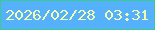 文字の大きさ：3、枠の色：3bcb8d、背景の色：55b1fc、文字の色：f2fbaf 無料ブログパーツのブログ時計