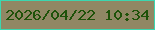文字の大きさ：2、枠の色：3bd6b0、背景の色：908764、文字の色：1f5209 無料ブログパーツのブログ時計
