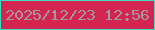 文字の大きさ：1、枠の色：3bdebe、背景の色：d42450、文字の色：a3989e 無料ブログパーツのブログ時計