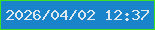 文字の大きさ：2、枠の色：3be125、背景の色：1984ca、文字の色：dee9ef 無料ブログパーツのブログ時計