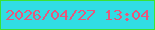 文字の大きさ：4、枠の色：3be234、背景の色：31dde3、文字の色：e6587c 無料ブログパーツのブログ時計