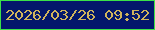 文字の大きさ：3、枠の色：3be248、背景の色：03176b、文字の色：d0b45c 無料ブログパーツのブログ時計