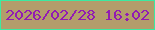 文字の大きさ：5、枠の色：3beaa1、背景の色：b39d6b、文字の色：921bb3 無料ブログパーツのブログ時計