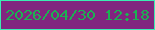 文字の大きさ：2、枠の色：3becb2、背景の色：81257f、文字の色：1cb152 無料ブログパーツのブログ時計