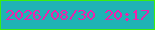 文字の大きさ：1、枠の色：3bed0f、背景の色：1fb3b5、文字の色：ef21ab 無料ブログパーツのブログ時計