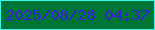 文字の大きさ：4、枠の色：3bf5e6、背景の色：017536、文字の色：391de0 無料ブログパーツのブログ時計