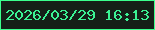 文字の大きさ：1、枠の色：3bff8d、背景の色：151f18、文字の色：3bf294 無料ブログパーツのブログ時計