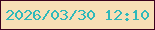 文字の大きさ：5、枠の色：3c011e、背景の色：f8dfb6、文字の色：2fb9ba 無料ブログパーツのブログ時計