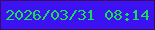文字の大きさ：4、枠の色：3c0b60、背景の色：3d12f2、文字の色：1add56 無料ブログパーツのブログ時計