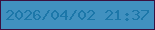 文字の大きさ：3、枠の色：3c103f、背景の色：4191c0、文字の色：1c77a9 無料ブログパーツのブログ時計
