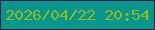 文字の大きさ：5、枠の色：3c1e4c、背景の色：08958c、文字の色：8dbc25 無料ブログパーツのブログ時計