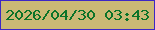 文字の大きさ：5、枠の色：3c27c5、背景の色：cab875、文字の色：0b7329 無料ブログパーツのブログ時計