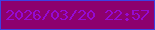 文字の大きさ：1、枠の色：3c41e3、背景の色：8d006e、文字の色：950ad2 無料ブログパーツのブログ時計