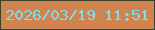 文字の大きさ：1、枠の色：3c4326、背景の色：d18350、文字の色：80deeb 無料ブログパーツのブログ時計