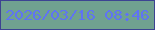 文字の大きさ：5、枠の色：3c4392、背景の色：70a190、文字の色：5f73f3 無料ブログパーツのブログ時計