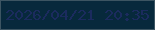 文字の大きさ：5、枠の色：3c5562、背景の色：07293c、文字の色：1b2b5e 無料ブログパーツのブログ時計