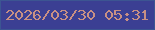 文字の大きさ：3、枠の色：3c5592、背景の色：3b3f93、文字の色：c89084 無料ブログパーツのブログ時計