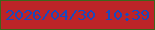 文字の大きさ：2、枠の色：3c661b、背景の色：bd2428、文字の色：1949bd 無料ブログパーツのブログ時計
