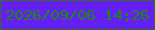 文字の大きさ：3、枠の色：3c6820、背景の色：641ff2、文字の色：1c890f 無料ブログパーツのブログ時計
