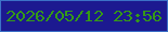 文字の大きさ：1、枠の色：3c71c7、背景の色：1c1990、文字の色：359a16 無料ブログパーツのブログ時計