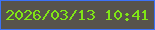 文字の大きさ：1、枠の色：3c72f7、背景の色：57534b、文字の色：80e616 無料ブログパーツのブログ時計