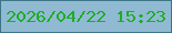 文字の大きさ：3、枠の色：3c7588、背景の色：90bad2、文字の色：1dad26 無料ブログパーツのブログ時計