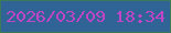文字の大きさ：1、枠の色：3c7a59、背景の色：306497、文字の色：c046c7 無料ブログパーツのブログ時計