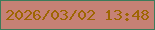 文字の大きさ：3、枠の色：3c7b5a、背景の色：c68175、文字の色：9e6502 無料ブログパーツのブログ時計