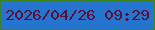 文字の大きさ：2、枠の色：3c8318、背景の色：2575d0、文字の色：5b1033 無料ブログパーツのブログ時計
