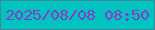 文字の大きさ：1、枠の色：3c889c、背景の色：01c4c1、文字の色：8a38cb 無料ブログパーツのブログ時計