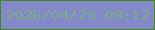 文字の大きさ：3、枠の色：3c8b14、背景の色：8587cb、文字の色：77ac86 無料ブログパーツのブログ時計