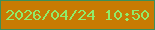 文字の大きさ：1、枠の色：3c9059、背景の色：c87b03、文字の色：90ec69 無料ブログパーツのブログ時計