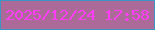 文字の大きさ：5、枠の色：3c94c5、背景の色：ac6a99、文字の色：fd3ef6 無料ブログパーツのブログ時計
