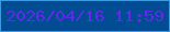 文字の大きさ：5、枠の色：3c9ae1、背景の色：014c93、文字の色：5d2ce9 無料ブログパーツのブログ時計