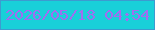 文字の大きさ：1、枠の色：3c9bd0、背景の色：19d0d9、文字の色：a16df0 無料ブログパーツのブログ時計