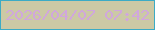 文字の大きさ：4、枠の色：3cabc5、背景の色：ccc9a5、文字の色：d0a7dc 無料ブログパーツのブログ時計