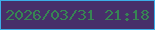 文字の大きさ：2、枠の色：3caee8、背景の色：472f6a、文字の色：378553 無料ブログパーツのブログ時計