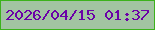 文字の大きさ：4、枠の色：3cb21c、背景の色：a2c4a2、文字の色：6b01a7 無料ブログパーツのブログ時計