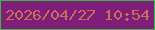 文字の大きさ：4、枠の色：3cb740、背景の色：7e1e78、文字の色：c4705c 無料ブログパーツのブログ時計