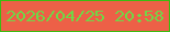 文字の大きさ：5、枠の色：3cbb11、背景の色：ed6047、文字の色：71d647 無料ブログパーツのブログ時計