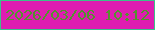 文字の大きさ：1、枠の色：3cc289、背景の色：df1db1、文字の色：55922f 無料ブログパーツのブログ時計