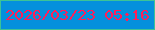 文字の大きさ：4、枠の色：3cc396、背景の色：0490dc、文字の色：ff1e59 無料ブログパーツのブログ時計