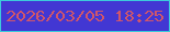 文字の大きさ：3、枠の色：3ccadb、背景の色：4237d3、文字の色：d0566a 無料ブログパーツのブログ時計
