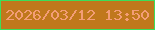 文字の大きさ：1、枠の色：3cdd5a、背景の色：c0781c、文字の色：f39d76 無料ブログパーツのブログ時計