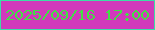 文字の大きさ：5、枠の色：3cdea5、背景の色：d139bb、文字の色：41e045 無料ブログパーツのブログ時計