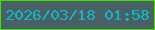 文字の大きさ：4、枠の色：3ce003、背景の色：476164、文字の色：17b4c7 無料ブログパーツのブログ時計