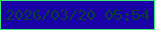 文字の大きさ：2、枠の色：3cea75、背景の色：1b02a6、文字の色：054030 無料ブログパーツのブログ時計