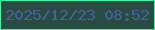 文字の大きさ：3、枠の色：3cf4aa、背景の色：284b42、文字の色：4e5da3 無料ブログパーツのブログ時計